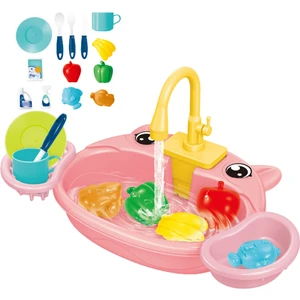 Lavabo Oyuncaklar Rol Oynamak Için Koşu Suyu Oynamak Çocuk Buzağı (Yurt Dışından)