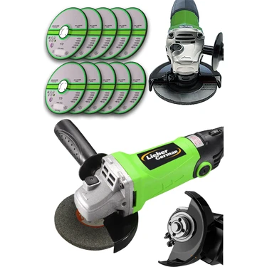 Lieber German Teknoloji Bakır Sargı Devir Ayarlı 3400 W Spiral Avuç Içi Kesme ve Taşlama Makinası