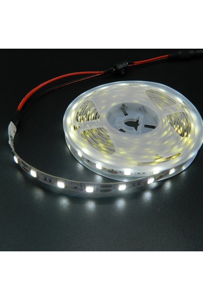Smyrna - Adaptörlü ve Açma-Kapama Anahtarlı 12 V Şerit LED Seti Beyaz