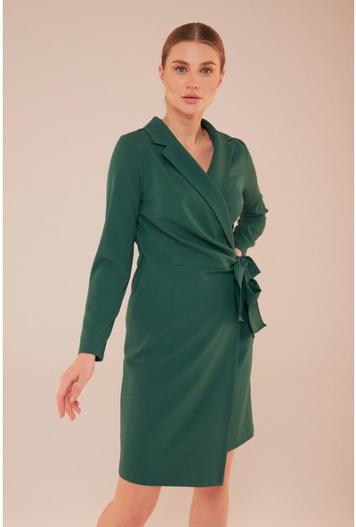 Gusto Ceket Elbise - Yeşil