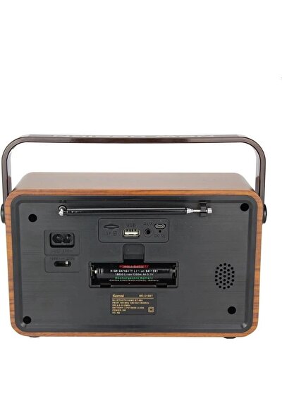 Kemai Retro Nostaljik Radyo Taşınabilir Hoparlör Bt Tf USB Aux Destekli MD-510BT