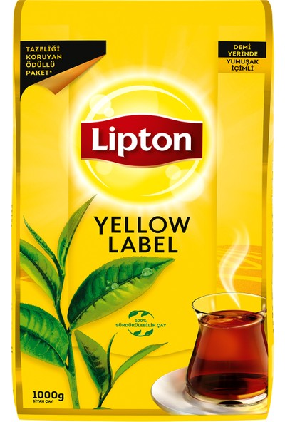 Lipton Yellow Label Dökme Siyah Çay 1000 GR