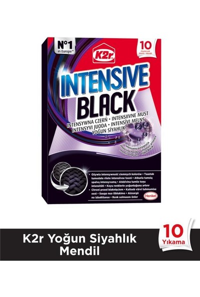 K2R Renk Koruyucu Mendil 2 x 10'lu Paket + Yoğun Siyahlık 10'lu Paket (30 Yıkama)