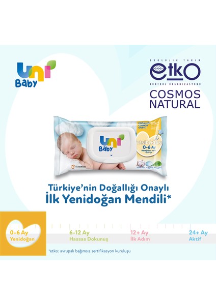 Uni Baby Yenidoğan Islak Mendil 14X40 Adet