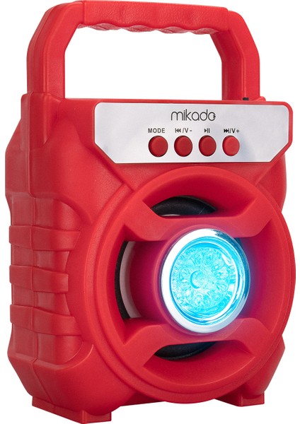 MD-BT65R 5W 800mAh 3.7V Bluetooth Taşınabilir Speaker Kırmızı