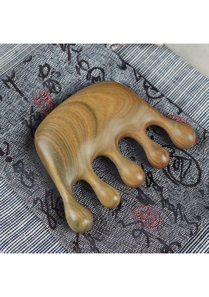 Yeşil Sandal Ağacı Masajı Tarak (8X6CM) fiyatları