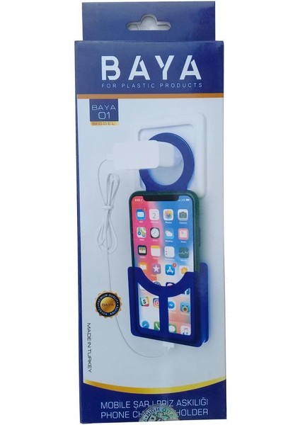 Mobil Şarj Priz Askılığı Plastik (Büyük-Dikey) Baya-01 fiyatları