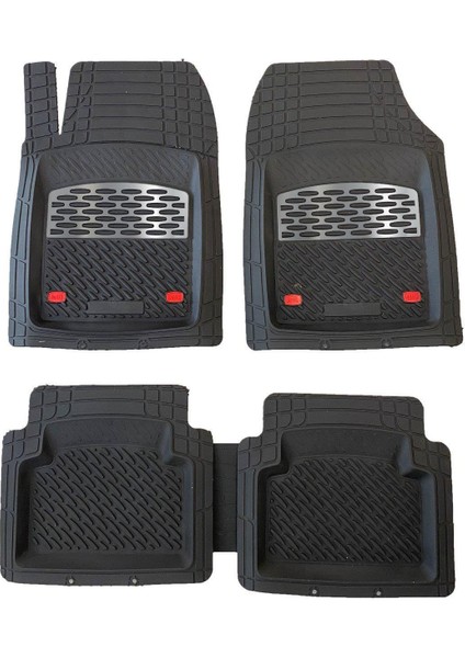 Safir Mini Cooper S uyumlu Derin Havuzlu 3D Paspas Krom Gri