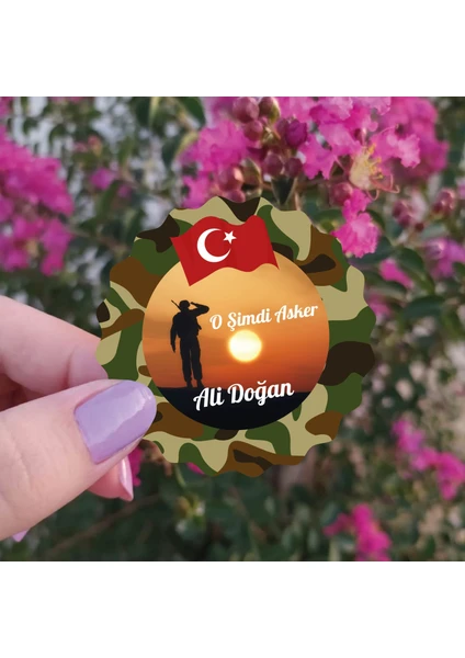 Yaşam Baskı Ahşap Asker Magnet (25'li)