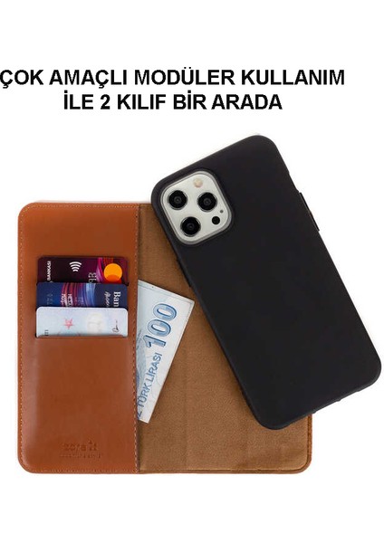 Xiaomi Redmi Note 9 Pro Kapak 2 Si 1 Arada Tak Çıkar Cüzdanlı Deri Kılıf - Kırmızı