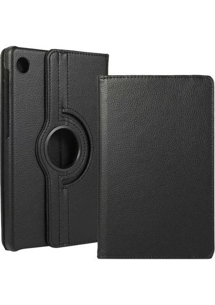 Case 4U Huawei Mate Pad T10 Kılıf Uyku Modlu 360 Derece Dönebilen Standlı Tablet Kılıfı Siyah