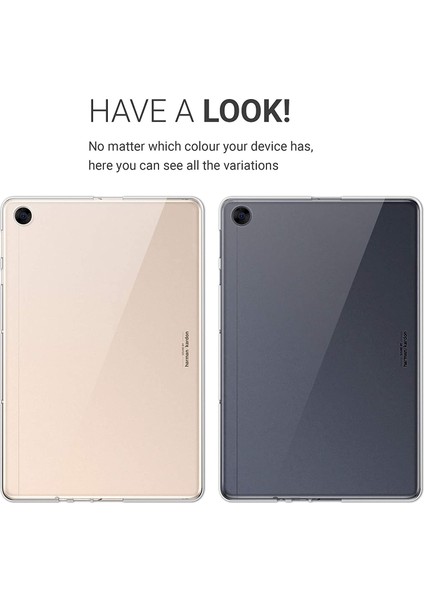 Huawei Mate Pad T10S Tablet Kılıf Süper Silikon Arka Kapak Şeffaf modelleri