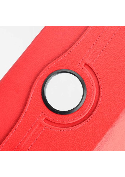 Huawei Mate Pad 10.4 Kılıf Uyku Modlu 360 Derece Dönebilen Standlı Tablet Kılıfı Kırmızı