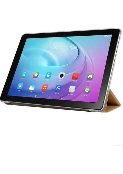 Huawei Mate Pad Pro 10.8 Kılıf Smart Cover Katlanabilir Standlı Tablet Akıllı Kapak Altın