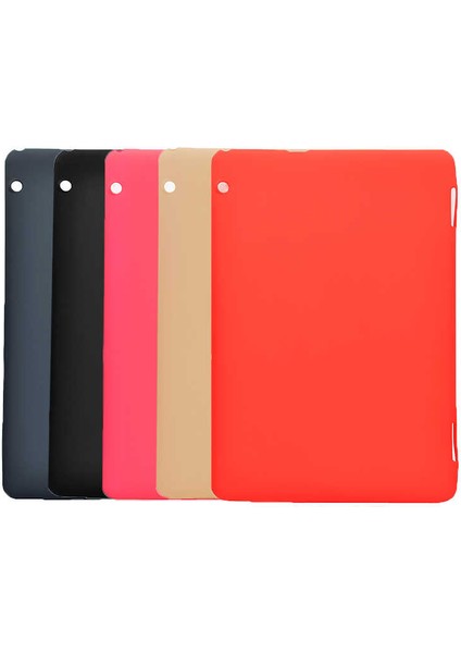 Huawei T5 10 İnç Kılıf Sky Yumuşak Rubber Silikon Tablet Kılıfı Siyah