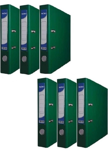 Büro Klasör Dar Halkalı Yeşil 6'lı