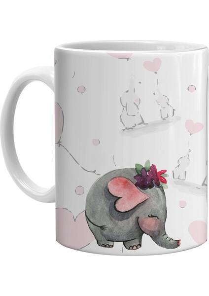 Fil Desenli Tasarım Kupa Bardak fiyatları