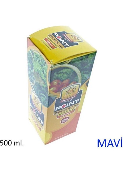 Alkol Bazlı Yazı Seti Mürekkebi 500 ml Mavi