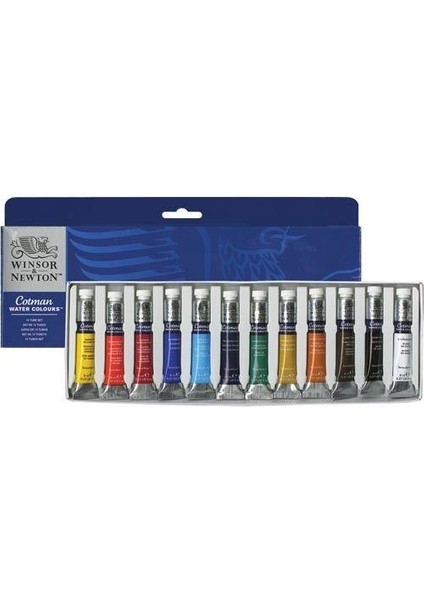 Cotman Tüp Sulu Boya 12 Renk x 8 ml