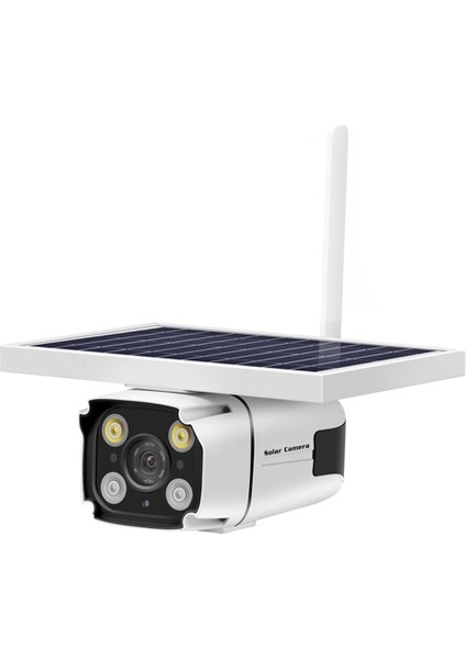 3mp Güneş Kablosuz Ip Kamera Wıfı Açık Su Geçirmez Güvenlik Cctv Kamera Wi-Fi Video Gözetleme Kamerası P2P 2 Yönlü Ses (Yurt Dışından)