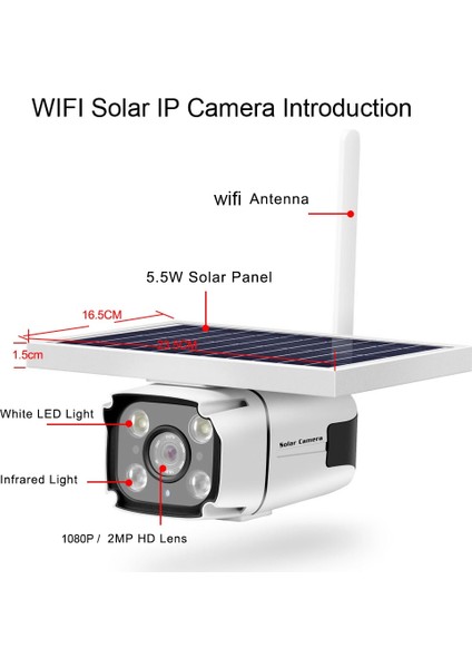 3mp Güneş Kablosuz Ip Kamera Wıfı Açık Su Geçirmez Güvenlik Cctv Kamera Wi-Fi Video Gözetleme Kamerası P2P 2 Yönlü Ses (Yurt Dışından) indirimleri