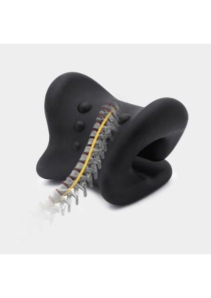 F Fityle Chiropractic Masajı Için Boyun ve Omuz Gevşetici Cihazı 6 Nokta Siyah indirimleri
