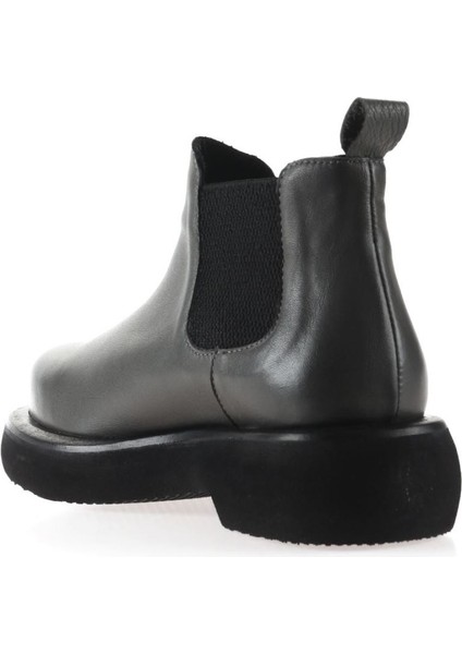 Gri Deri Kadın Düz Bot fırsatları