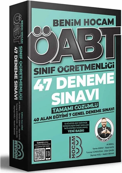 Benim Hocam Yayınları 2022 ÖABT Sınıf Öğretmenliği Tamamı Çözümlü 47 Deneme Sınavı