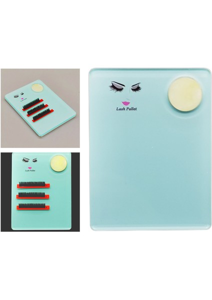 F Fityle Mavi Akrilik Kirpik Uzatma Kılıfı Palet Tutucu Grefting Contası indirimleri