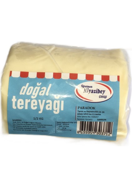 Niyazibey Çiftliği Doğal Köy Tereyağı 500 gr