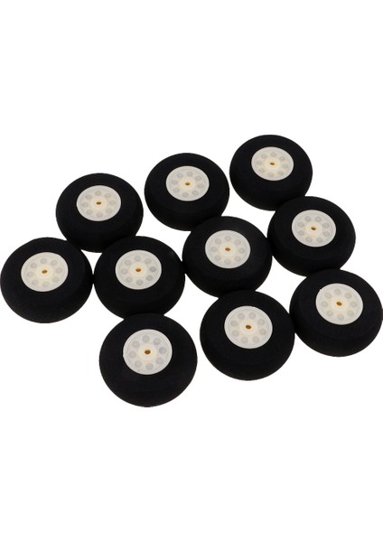 10 Adet Rc Uçak Tekerlekleri 50MM Çap Uçak Sünger Tekerlekler Lastik (Yurt Dışından)