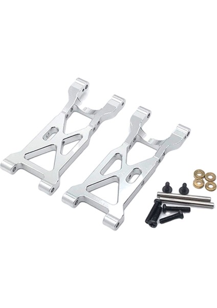 Wltoys Için Metal Arka Swing Arms 104001 1/10 Off-Road Rc Araba Araç Gümüş (Yurt Dışından)