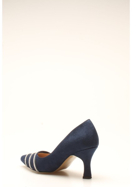 Plus Lacivert Suet Taşlı Kadın Günlük Ayakkabı fırsatları