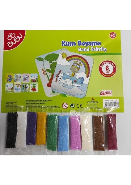 Poşetli Kum Boyama Seti