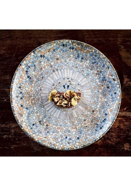 Luca Mosaic Serisi 27 cm Düz Tabak 6'lı
