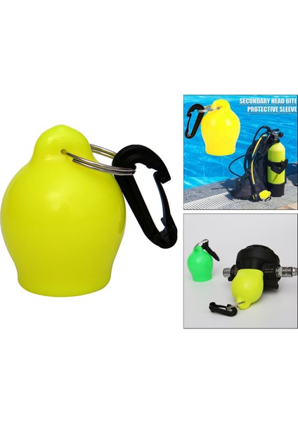 Regülatör Ağızlık Kapak Scuba Ahtapot Dalış Şnorkelle Dalma Ekipmanları Sarı (Yurt Dışından)