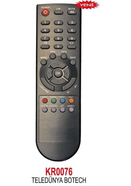 KR0076 Teledünya Botech BSD1000-BSD1001 Kumandası