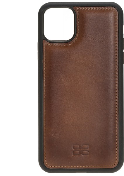 Fxc Deri Telefon Kılıfı iPhone 11 Pro Max RST2EF Taba