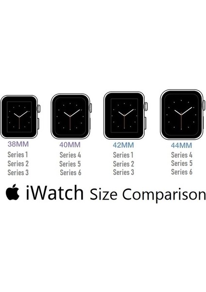 Apple Watch Uyumlu Deri Kordon 42-44MM G2 Kahverengi