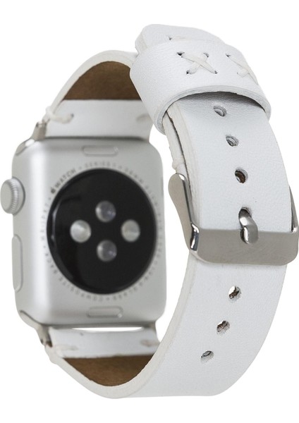 Apple Watch Uyumlu Deri Kordon 38-40-42-44MM Orfe F3 Beyaz fiyatları