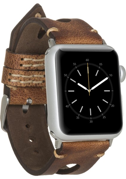 Apple Watch Uyumlu Deri Kordon 38-40MM Taba