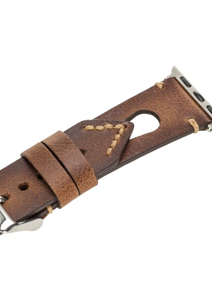 Apple Watch Uyumlu Deri Kordon 38-40MM Taba fırsatları