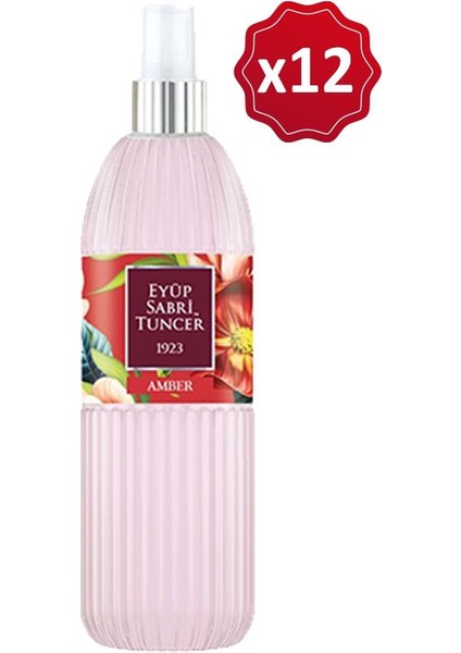 Amber Kolonyası Silindir Pet Şişe Sprey 150 ml x 12