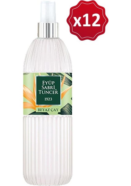 Beyaz Çay Kolonyası Silindir Pet Şişe Sprey 150 ml x 12