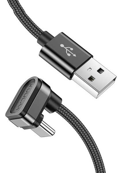 USB C Kablosu 480 Mbps C Cihazları Için Uyumlu Siyah 1 M (Yurt Dışından)