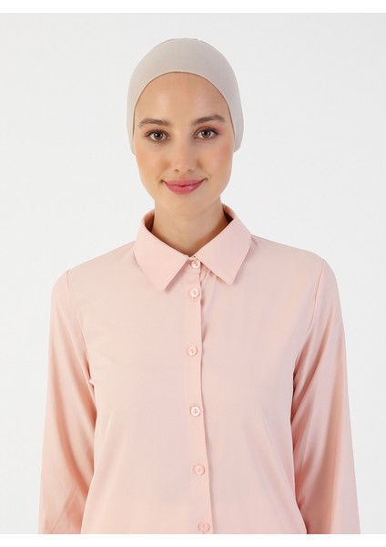 Nefes Alan Kumaş Geniş Ebatlı Bağcıklı Bone - Açık Vizon - Ecardin modelleri