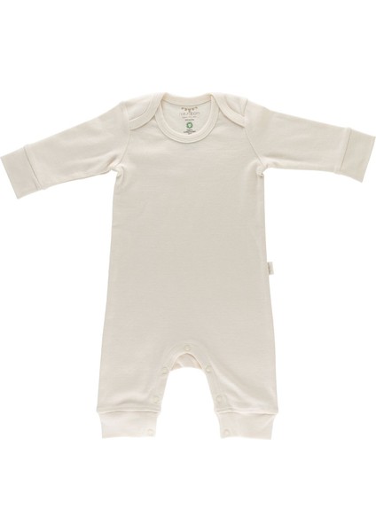 Gots Organik Sertifikalı Patiksiz Uzun Kollu Manşetli Tulum