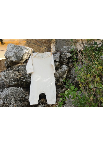 Gots Organik Sertifikalı Patiksiz Uzun Kollu Manşetli Tulum fiyatları