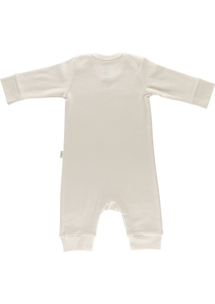 Gots Organik Sertifikalı Patiksiz Uzun Kollu Manşetli Tulum modelleri