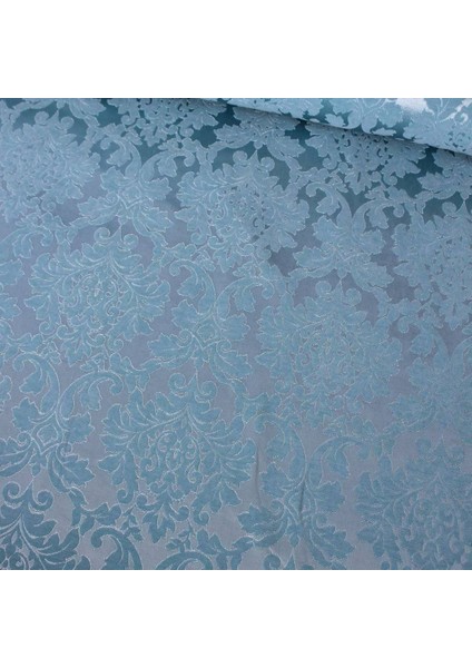 Mavi Damask Şönil Pike